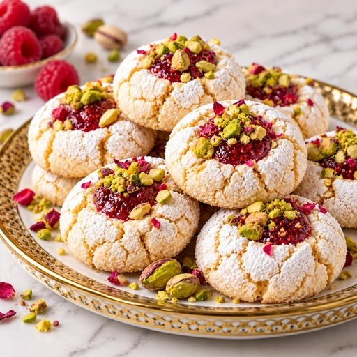 Ghriba framboise pistache
